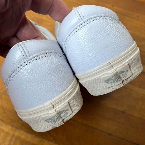 Vans Old Skool sneakers in vintage white with gray pop Size 7.5 Men 9 Women Unis - Picture 5 of 9